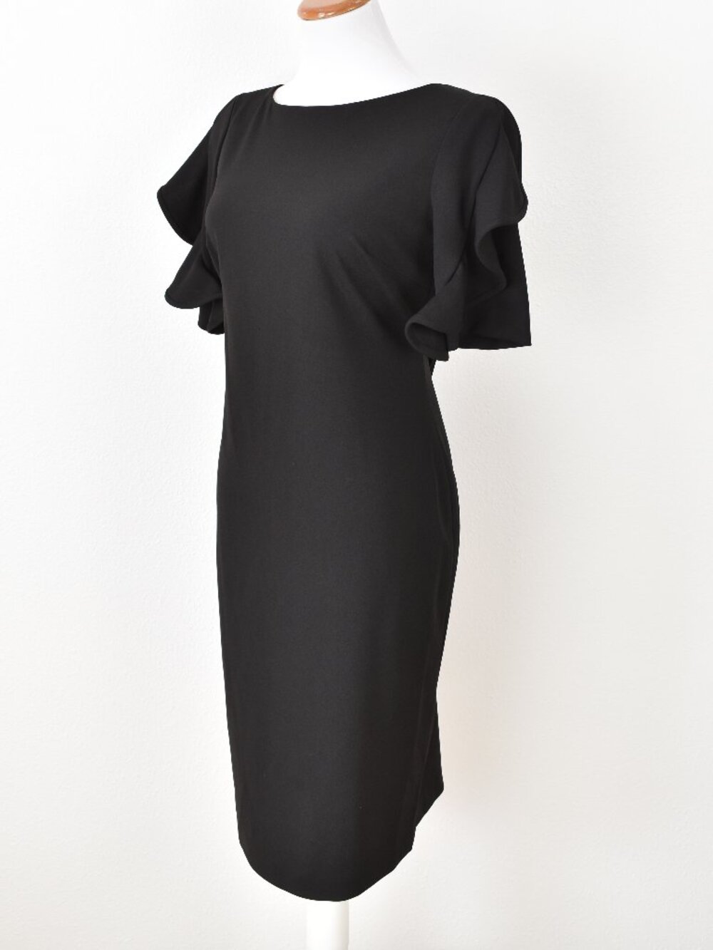 Calvin Klein Ruffle Sleeve Sheath Dress - 10 - Picture 3 of 8